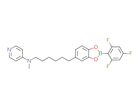 (C<sub>5</sub>H<sub>4</sub>N)N(CH<sub>3</sub>)(CH<sub>2</sub>)6(C<sub>6</sub>H<sub>3</sub>O<sub>2</sub>B)(2,4,6-C<sub>6</sub>H<sub>2</sub>F<sub>3</sub>)