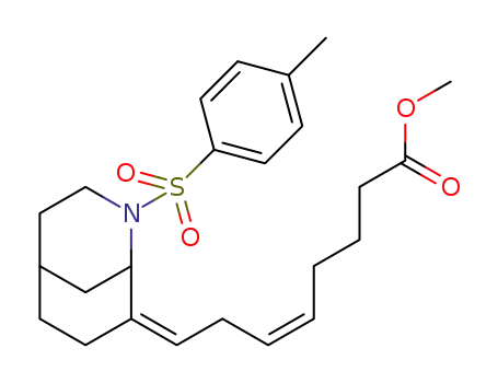 8-[7-(methoxycarbonyl)-3-heptenylidene]-2-(p-toluenesulfonyl)-2-azabicyclo[3.3.1]nonane
