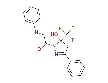 5-trifluoromethyl-5-hydroxy-4,5-dihydro-3-phenyl-1H-1-(phenylaminoacetyl)pyrazole