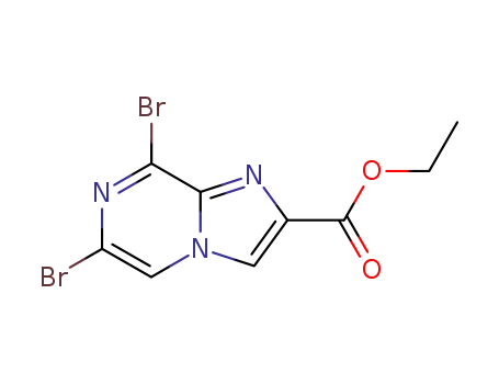 6,8-디브로모-이미다조[1,2-a]피라진-2-카르복실산 에틸 에스테르