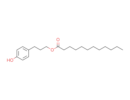 Molecular Structure of 1390633-84-7 (3-(4-hydroxyphenyl)propyl dodecanoate)