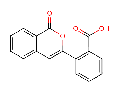 Molecular Structure of 792-23-4 (Benzoic acid, 2-(1-oxo-1H-2-benzopyran-3-yl)-)