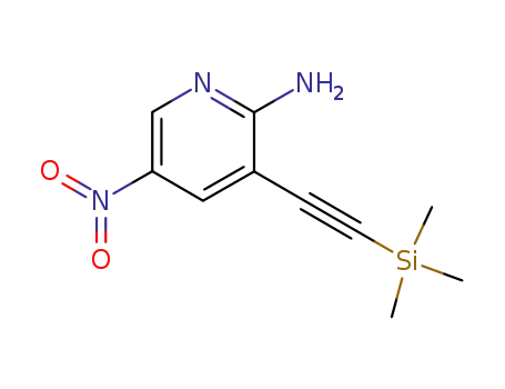 5-nitro-3-((trimethylsilyl)ethynyl)pyridin-2-amine
