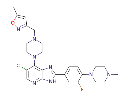 3-((4-(6-chloro-2-(3-fluoro-4-(4-methylpiperazin-1-yl)phenyl)-3H-imidazo[4,5-b]pyridin-7-yl)piperazin-1-yl)methyl)-5-methylisoxazole