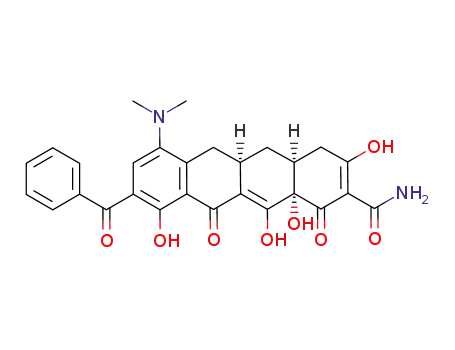 (4aS,5aR,12aS)-9-Benzoyl-7-dimethylamino-3,10,12,12a-tetrahydroxy-1,11-dioxo-1,4,4a,5,5a,6,11,12a-octahydro-naphthacene-2-carboxylic acid amide