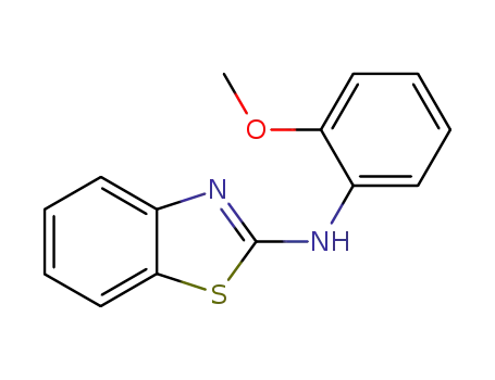 Molecular Structure of 1843-22-7 (BENZOTHIAZOL-2-YL-(2-METHOXY-PHENYL)-AMINE)