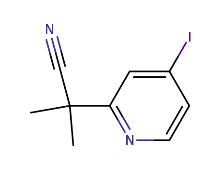 2-(4-iodopyridin-2-yl)-2-Methylpropanenitrile