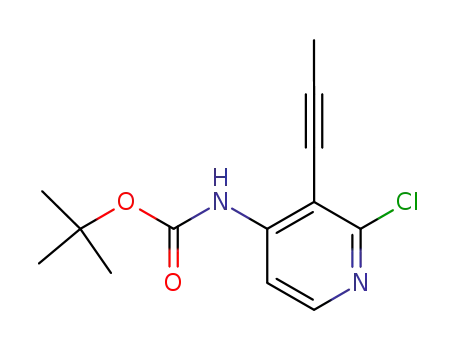 tert-butyl (2-chloro-3-prop-1-yn-1-ylpyridin-4-yl)carbamate