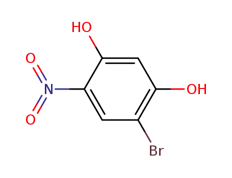 Molecular Structure of 875235-16-8 (1,3-BENZENEDIOL, 4-BROMO-6-NITRO-)