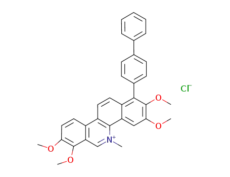 C<sub>34</sub>H<sub>30</sub>NO<sub>4</sub><sup>(1+)</sup>*Cl<sup>(1-)</sup>