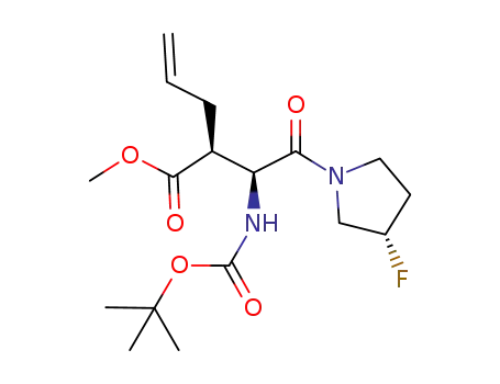 methyl (2S)-2-[(1S)-1-[(tert-butoxycarbonyl)amino]-2-[(3S)-3-fluoropyrrolidin-1-yl]-2-oxoethyl]pent-4-enoate