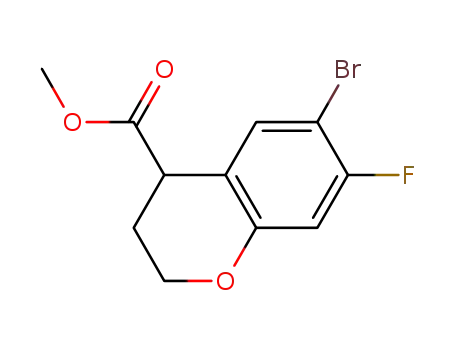 methyl 6-bromo-7-fluoro-3,4-dihydro-2H-chromene-4-carboxylate