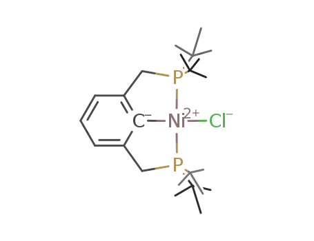 Molecular Structure of 60426-33-7 ([2,6-(tBu<sub>2</sub>PCH<sub>2</sub>)<sub>2</sub>C<sub>6</sub>H<sub>3</sub>]NiCl)