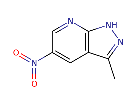 3-Methyl-5-nitro-1H-pyrazolo[3,4-b]pyridine ,97%
