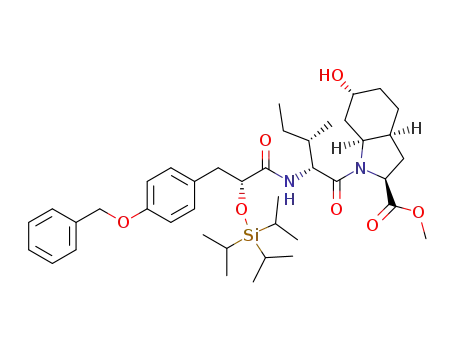 (2S,3aS,6R,7aS)-methyl-1-((2R,3S)-2-((R)-3-(4-(benzyloxy)phenyl)-2-((triisopropylsilyl)oxy)propanamido)-3-methylpentanoyl)-6-hydroxyoctahydro-1H-indole-2-carboxylate