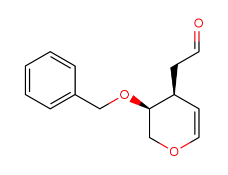 2-[(3S,4S)-3-(benzyloxy)-3,4-dihydro-2H-pyran-4-yl]acetaldehyde