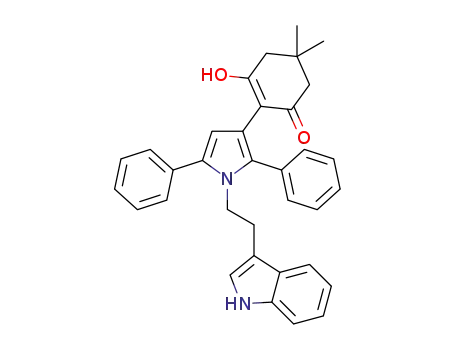 1-[2-(3-indolyl)ethyl]-3-(4,4-dimethyl-2,6-dioxocyclohexyl)-2,5-diphenyl-1H-pyrrole