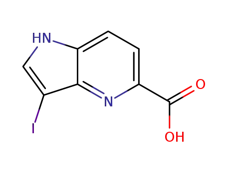 3-Iodo-4-azaindole-5-carboxylic acid