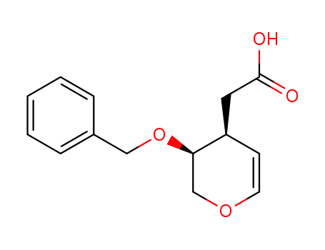 2-[(3S,4S)-3-(benzyloxy)-3,4-dihydro-2H-pyran-4-yl]acetic acid