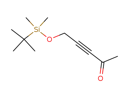 Molecular Structure of 81535-82-2 (3-Pentyn-2-one, 5-[[(1,1-dimethylethyl)dimethylsilyl]oxy]-)