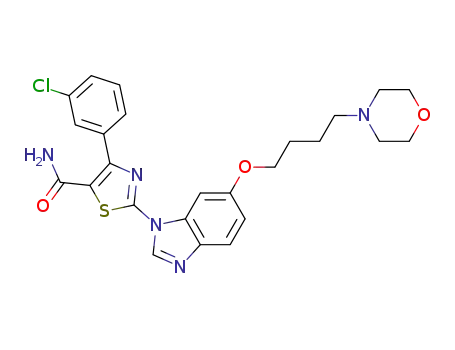 4-(3-Chloro-phenyl)-2-[6-(4-morpholin-4-yl-butoxy)-benzoimidazol-1-yl]-thiazole-5-carboxylic acid amide
