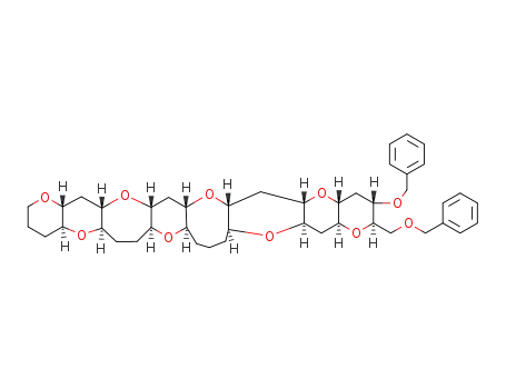 (2S,3R,4aS,5aR,6aS,9aR,10aS,12aR,13aS,17aR,18aS,19aR,20aS,21aR,22aS,23aR)-2-(benzyloxy)-3-((benzyloxy)methyl)octacosahydro-1H-pyrano[2''',3''':5'',6'']pyrano[2'',3'':6',7']oxepino[2',3':5,6]pyrano[3,2-b]pyrano[2'',3'':5',6']pyrano[2',3':5,6]pyrano[2,3-g]oxocine