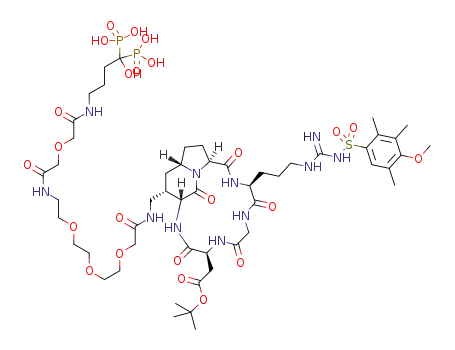 C<sub>52</sub>H<sub>85</sub>N<sub>11</sub>O<sub>24</sub>P<sub>2</sub>S