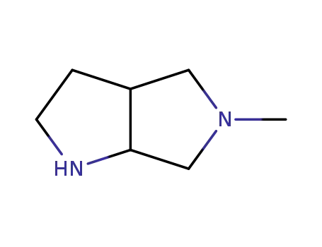 Molecular Structure of 876130-70-0 (cis-5-Methyl-1H-hexahydropyrrolo[3,4-b]pyrrole)