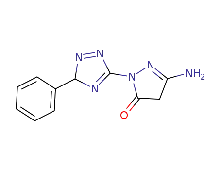 3-amino-1-(3-phenyl-3H-1,2,4-triazol-5-yl)-1H-pyrazole-5(4H)-one