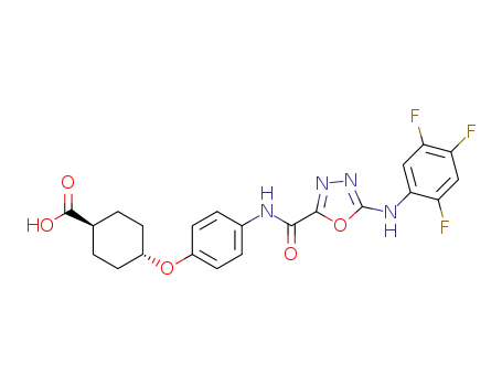 C<sub>22</sub>H<sub>19</sub>F<sub>3</sub>N<sub>4</sub>O<sub>5</sub>