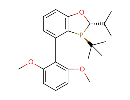 Molecular Structure of 1477517-21-7 ((2S,3S)-3-(tert-butyl)-4-(2,
6-dimethoxyphenyl)-2-iso
propyl-2,3-dihydrobenzo[d
][1,3]oxaphosphole)