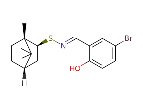 (1S,2S,4S,E)-N-(2-hydroxy-5-bromobenzylidene)-1,7,7-trimethylbicyclo[2.2.1]heptane-2-sulfenamide