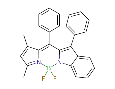 C<sub>27</sub>H<sub>21</sub>BF<sub>2</sub>N<sub>2</sub>