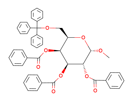 a-D-Galactopyranoside, methyl6-O-(triphenylmethyl)-, tribenzoate (9CI)