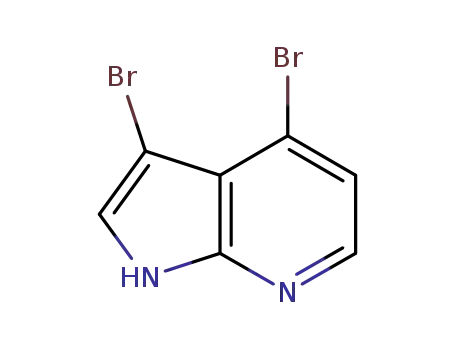 Molecular Structure of 1000340-33-9 (3,4-Dibromo-7-azaindole)