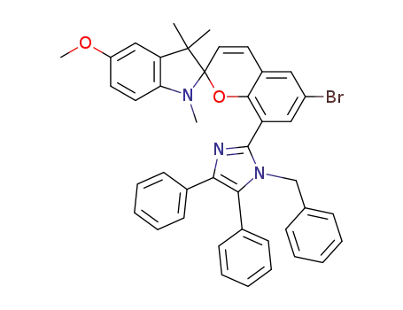 8-(1-benzyl-4,5-diphenyl-1H-imidazol-2-yl)-6-bromo-5'-methoxy-1',3',3'-trimethylspiro[2H-1-benzopyran-2,2'-indoline]