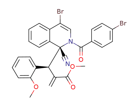 methyl 2-((4-bromo-2-(4-bromobenzoyl)-1-cyano-1,2-dihydroisoquinolin-1-yl)(2-methoxyphenyl)methyl)acrylate