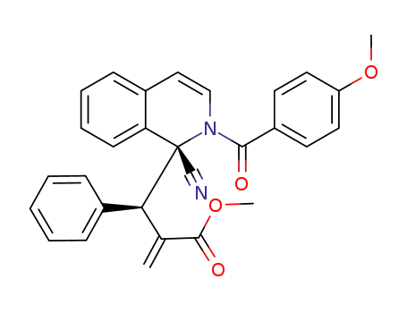 methyl 2-((1-cyano-2-(4-methoxybenzoyl)-1,2-dihydroisoquinolin-1-yl)(phenyl)methyl)acrylate