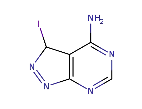Molecular Structure of 570409-85-7 (3-Iodo-3H-pyrazolo[3,4-d]pyriMidin-4-aMine)