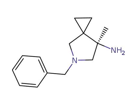 5-Azaspiro[2.4]heptan-7-amine, 7-methyl-5-(phenylmethyl)-, (7R)-