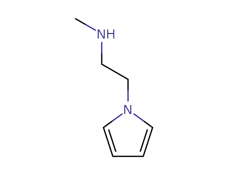 Molecular Structure of 100911-22-6 (Pyrrole, 1-(2-methylaminoethyl)- (6CI))