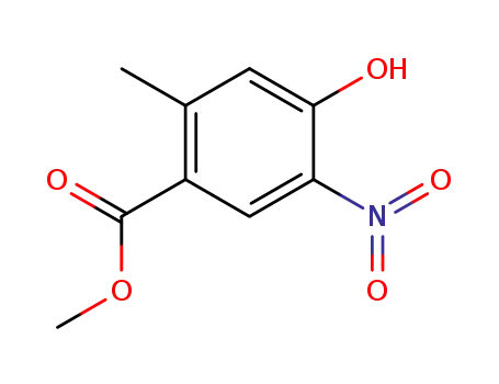 Molecular Structure of 1163281-04-6 (Methyl 4-hydroxy-2-Methyl-5-nitrobenzoate)
