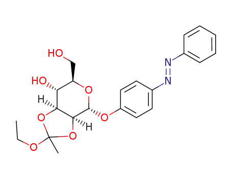 (E)-p-(phenylazo)phenyl 2,3-O-(ethylorthoacetyl)-α-D-mannopyranoside