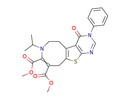 dimethyl 7-isopropyl-4-oxo-3-phenyl-3,4,5,6,7,10-hexahydropyrimido[5',4':4,5]thieno[3,2-d]azocine-8,9-dicarboxylate
