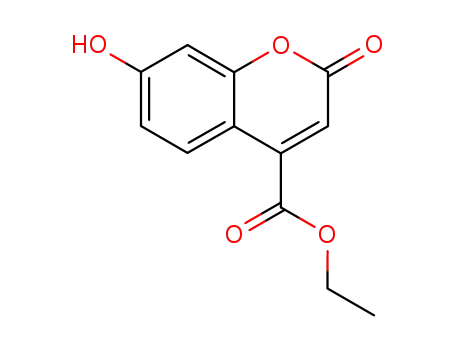 Molecular Structure of 1084-45-3 (ETHYL 7-HYDROXYCOUMARIN-4-CARBOXYLATE)