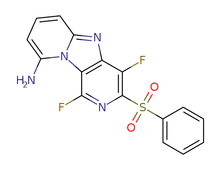 3-benzenesulfonyl-1,4-difluorodipyrido[1,2-a;3',4'-d]imidazol-6-ylamine