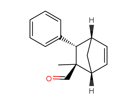 Molecular Structure of 816454-36-1 (Bicyclo[2.2.1]hept-5-ene-2-carboxaldehyde, 2-methyl-3-phenyl-, (1S,2R,3R,4R)- (9CI))