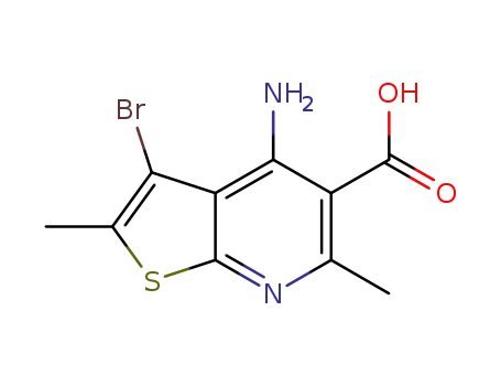 4-amino-3-bromo-2,6-dimethylthieno[2,3-b]pyridine-5-carboxylic acid