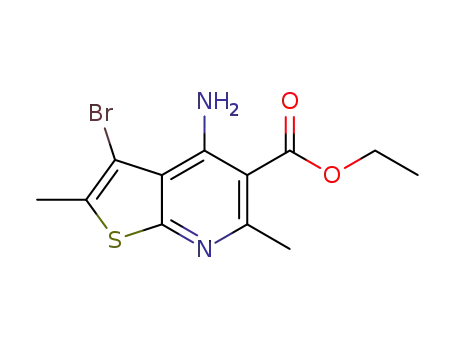 ethyl 4-amino-3-bromo-2,6-dimethylthieno[2,3-b]pyridine-5-carboxylate