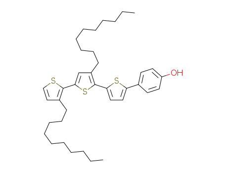 Molecular Structure of 1423159-65-2 (4-[3',3''-dialkyl-(2,2':5',2''-terthiophene)-5-yl]phenol)